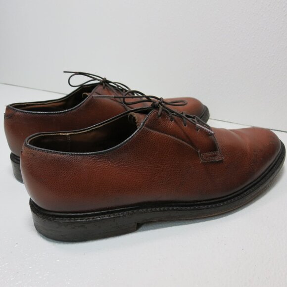 Thom McAn Royal Lancers Full Cut Pebbled Grained Leather Dress Oxfords 10 - Picture 5 of 8